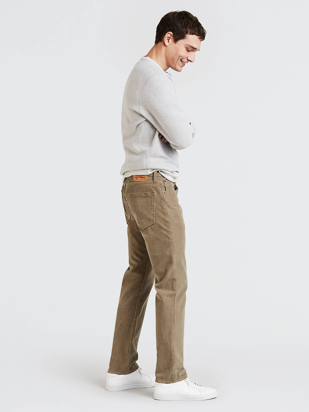 Levi's Men's 502 Taper Corduroy Pants Brown Size 34X32