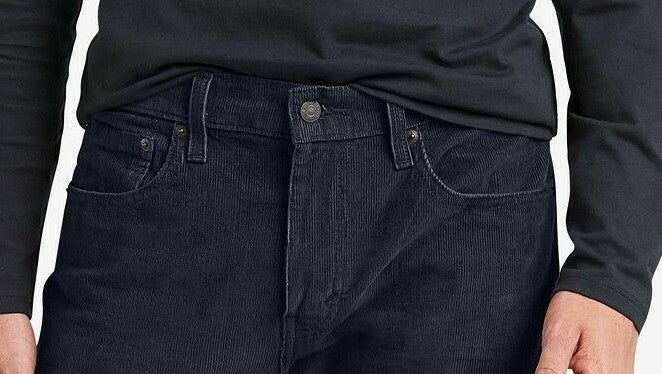 Levi's Men's 502 Taper Corduroy Pants Dark Blue Size 30X30