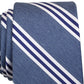 Nautica Men's Bilge Striped Tie Navy Size Regular