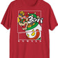 Fragmented Bowser Men's Graphic T-Shirt Red Size Large
