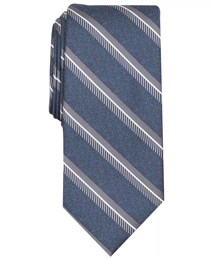 Perry Ellis Men's Dena Stripe Tie Navy Size Regular