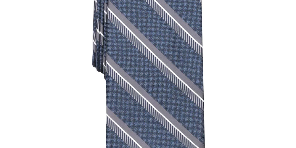 Perry Ellis Men's Dena Stripe Tie Navy Size Regular