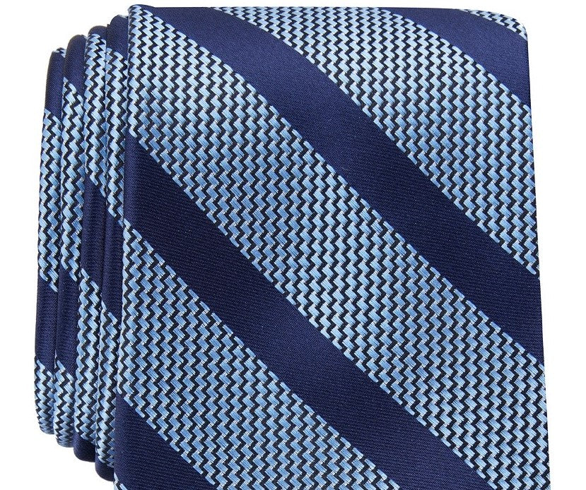 Perry Ellis Men's Brookford Stripe Tie Blue Size Regular