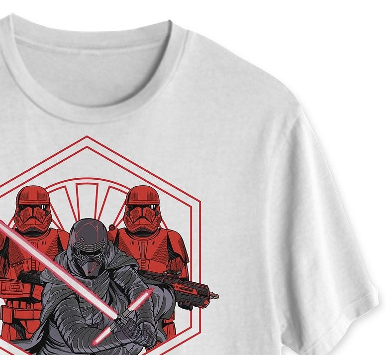 First Order Men's Graphic T-Shirt white Size Medium