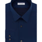 Calvin Klein Men's Slim Fit Non Iron Performance Herringbone Point Collar Dress Shirt Purple Size 15-34-35