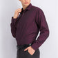 Calvin Klein Men's Steel Classic-Fit Non-Iron Performance Herringbone Spread Collar Dress Shirt Red Size 32-33