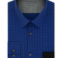 Calvin Klein Men's Extra Stretch Temperature Regulating Check Blue Size 15x32-33