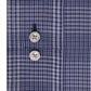 Calvin Klein Steel Men's Slim Fit Stretch Performance Non Iron Temperature Regulating Blue Check Dress Shirt Navy Size 15X34X35