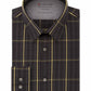 Calvin Klein Men's Extreme Slim-Fit Temperature Regulation Check Dress Shirt Black Size 15-15.5x32-33