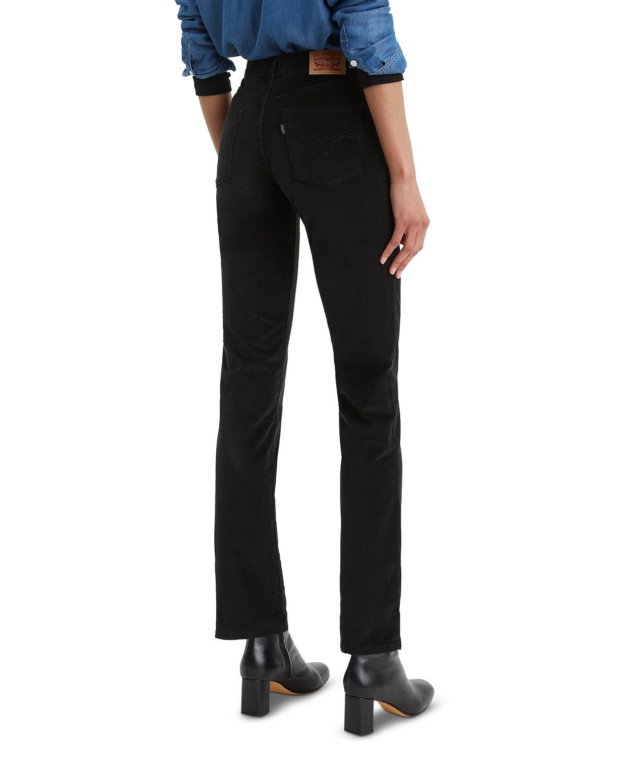 Levi's Women's Classic Straight-Leg Corduroy Jeans Black Size 16AV/MD/RG