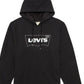 Levi's Men's Burndlen Fleece Logo Hoodie Black Size 2 Extra Large