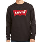Levi's Men's Logo Graphic Crewneck Sweatshirt Black Size X-Large