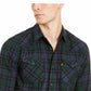 Levi's Men's Plaid Collared Work Dress Navy Size Small