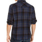 Levi's Men's Curran Regular-Fit Plaid Shirt Blue Size Medium