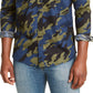 Levi's Men's Newski Camouflage Shirt Dark Green Size Small