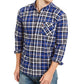 Levi's Men's Plaid Button-down Shirt Sodalite Blue Size Medium