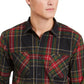Levi's Men's Malden Plaid Shirt Medium Brown Size Small