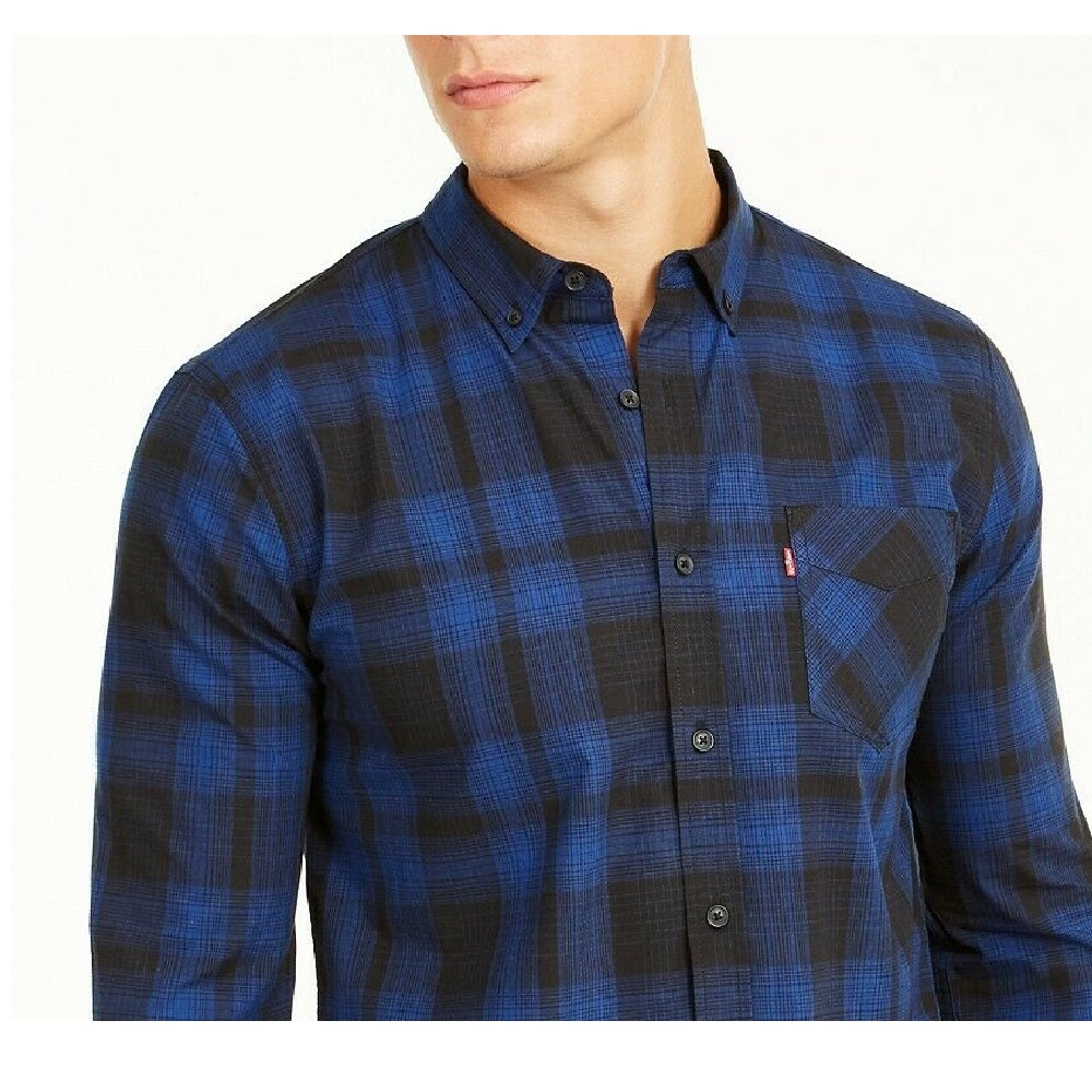 Levi's Men's Chama Plaid Shirt Gray Size XX Large
