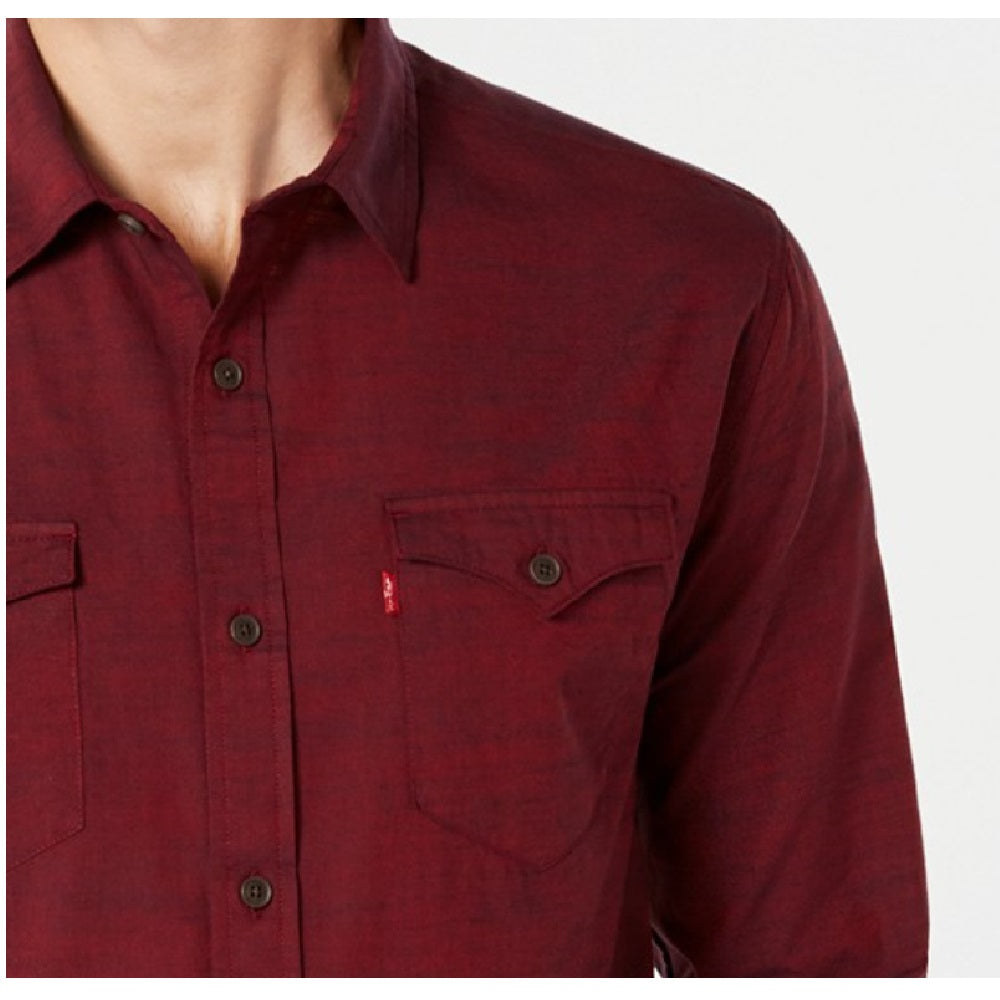 Levi's Men's Darrow Denim Shirt  Wine Size Extra Large