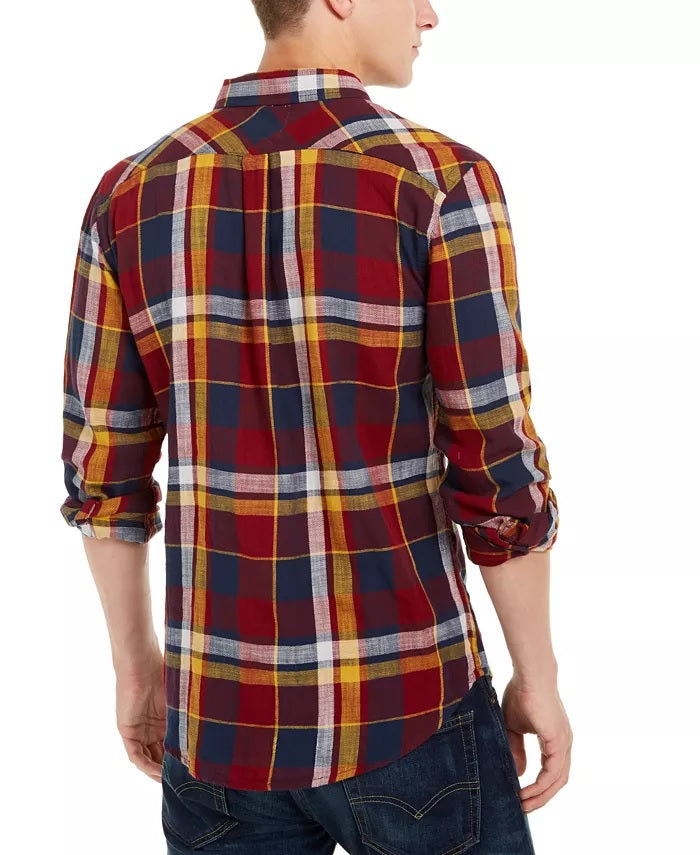 Levi's Men's Plaid Flannel Shirt Red Size X-Large