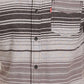 Levi's Men's Avalon Striped Flannel Shirt Gray Size Small