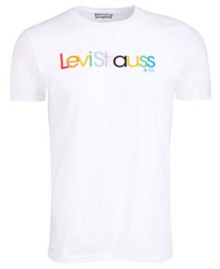Levi's Men's Multicolor Logo T-Shirt White Size XX-Large