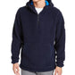 DKNY Men's Sherpa Quarter Zip Sweater Navy Size X-Large