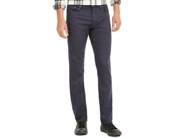 Levis Men's 511 Slim-Fit Stretch Flannel Jeans Blue Size 31X32