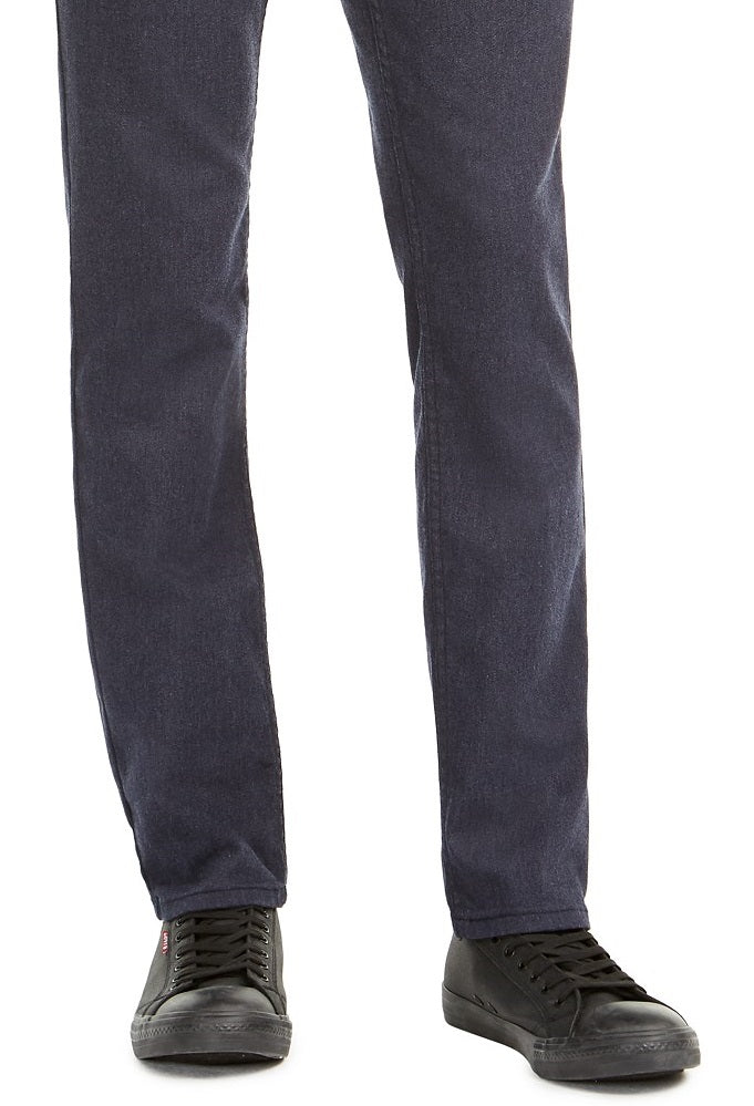Levis Men's 511 Slim-Fit Stretch Flannel Jeans Dark Blue Size 33X34