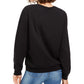Disney Juniors' Mickey Mouse Graphic Sweatshirt Black Size Medium