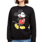 Disney Juniors' Mickey Mouse Graphic Sweatshirt Black Size Medium