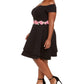 B Darlin Women's Trendy Off The Shoulder Fit & Flare Dress Black Size 18