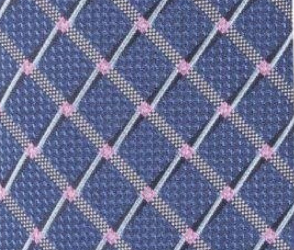 Perry Ellis Men's Brodie Grid Tie Navy One Size