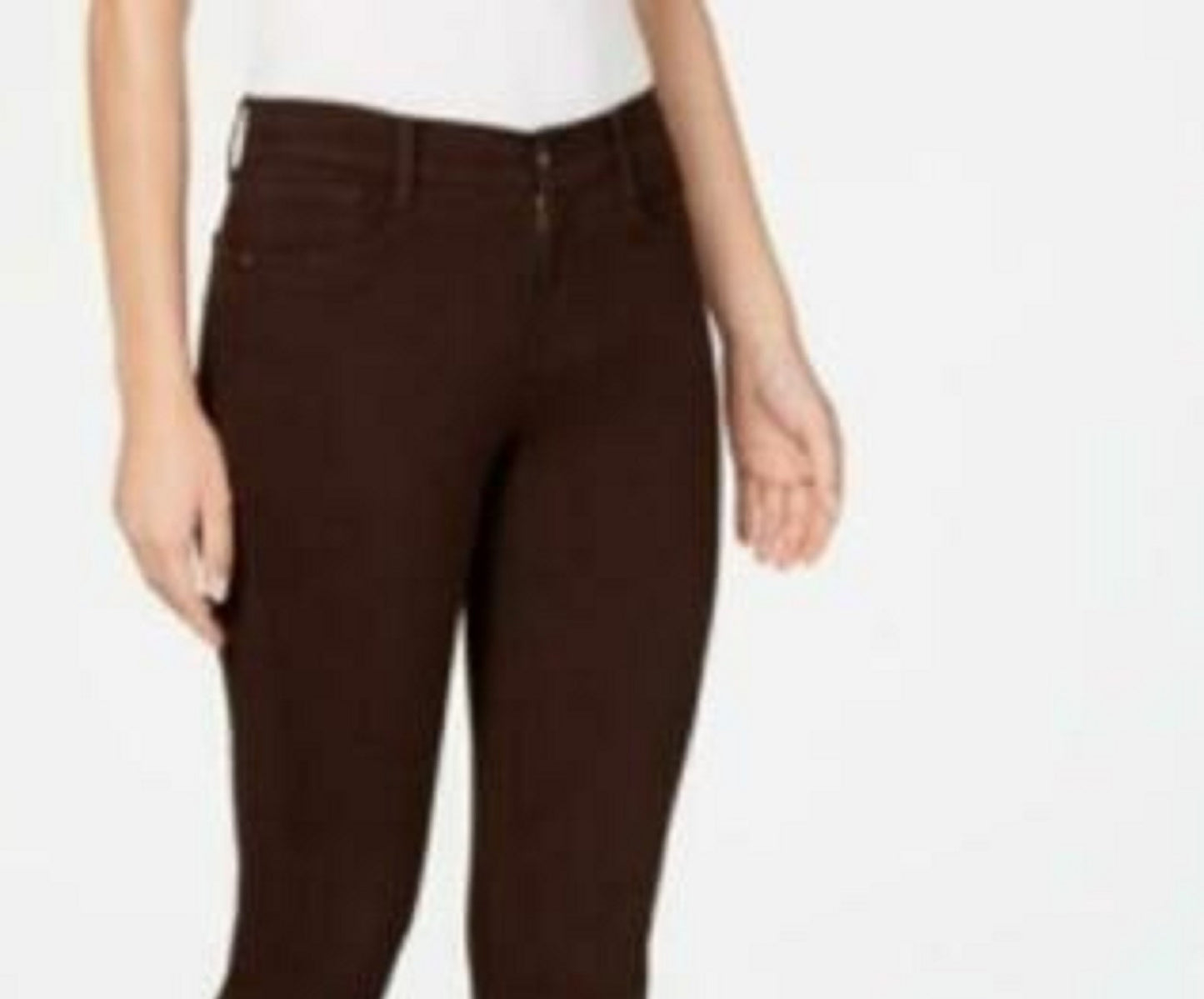 Style & Co Women's Petite Tummy-Control Skinny Jeans Buck Size 8