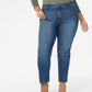 Style & Co Women's Plus & Petite Plus Size Tummy-Control Slim-Leg Jeans  Blue Size 18