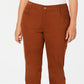 Style & Co Women's Plus Size High-Rise Slim-Leg Jeans Brown Size 24