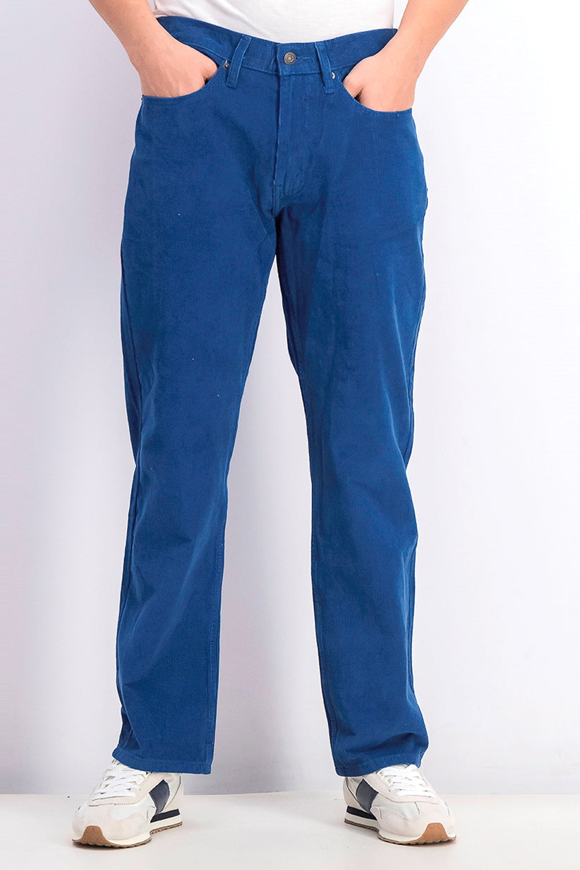 Levi's Men's 514 Straight-Leg Corduroy Pants Blue Size 31X32