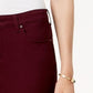 Style & Co Women's Curvy-Fit Skinny Fashion Jeans Wine Jam Size 12