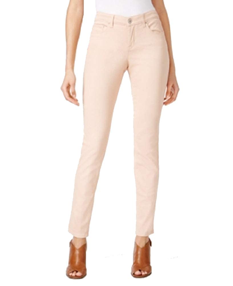 Style & Co Women's Curvy-Fit Skinny Fashion Jeans Pink Size 16