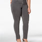 Style & Co Women's Plus Size Tummy-Control Slim-Leg Jeans Gray Size 24W