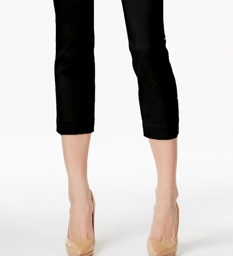Style & Co Women's Petite Pull-On Capri Pants  Deep Black Size Petite Petite