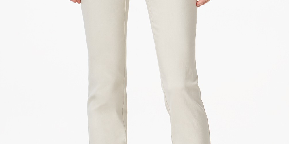 Style & Co Women's Petite Pull-On Capri Pants Beige Size Petite Small