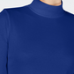 Charter Club Women's Cotton Mock-Neck Top Blue Size Small