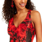 City Studios Juniors' Cutout-Back Fit & Flare Dress Red Size 5