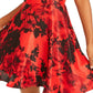 City Studios Juniors' Cutout-Back Fit & Flare Dress Red Size 5