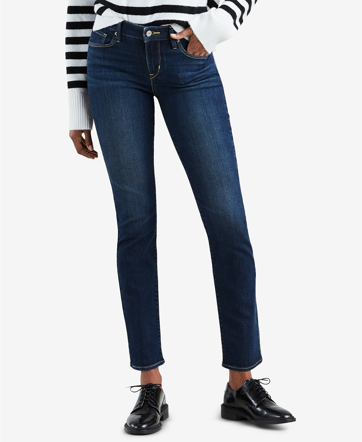 Levi's Women's Classic Modern Mid Rise Skinny Jeans Blue Size 18