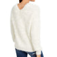 Freshman 1996 Juniors' Fuzzy V-Neck Sweater Beige Size Large