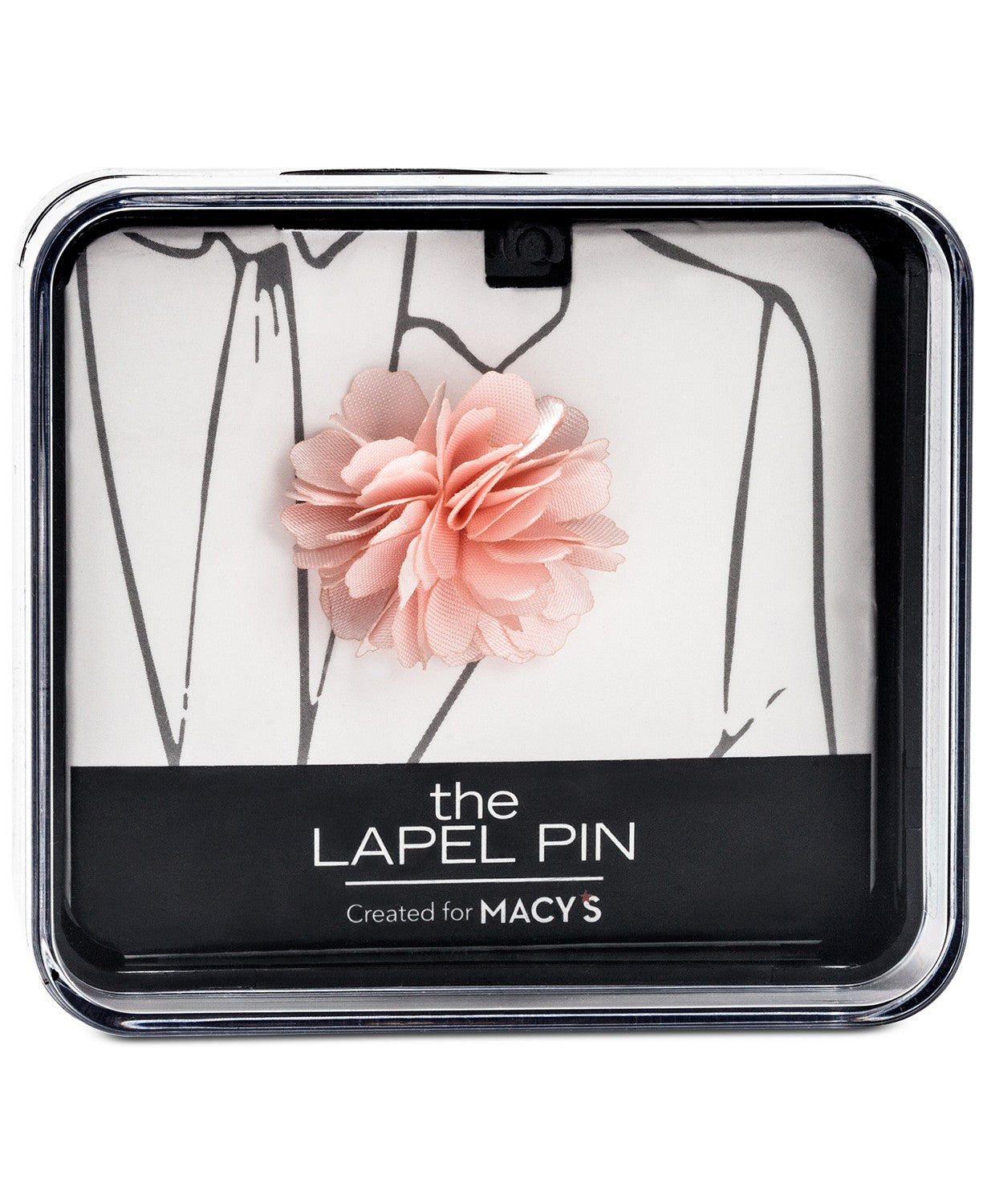 The Gift Men's Flower Lapel Pin Pink Size Regular
