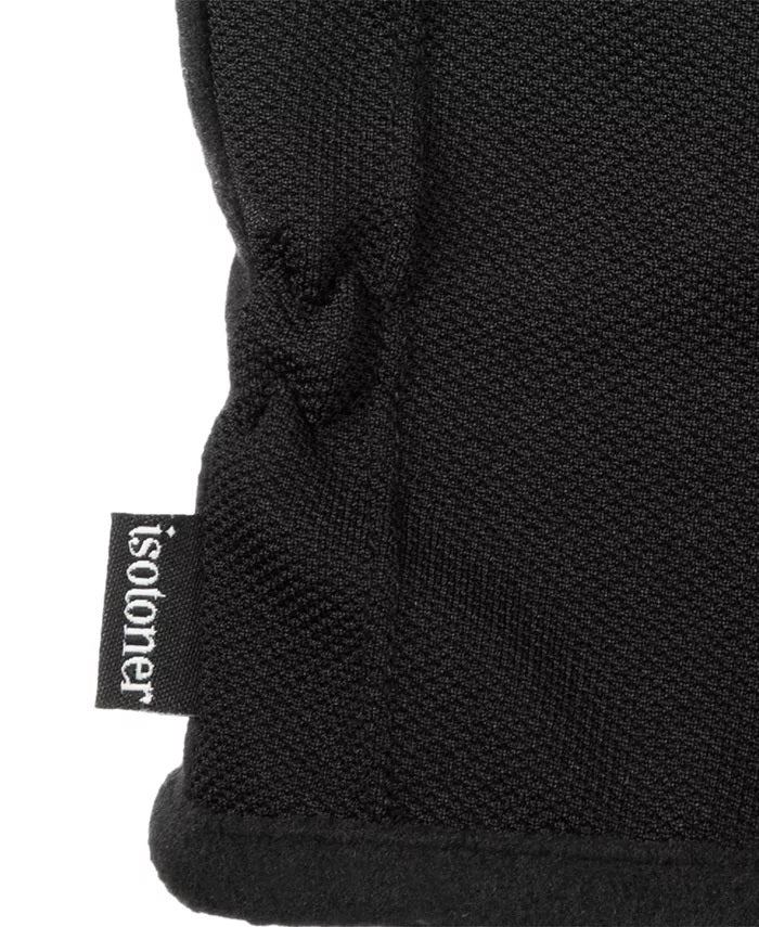 Isotoner Signature Men's Stretch Smartouch Gloves Black - Size Large