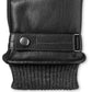 Isotoner Signature Men's Faux-Leather Sleekheat Gloves Black Size XL